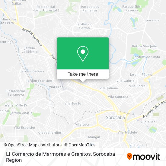 Lf Comercio de Marmores e Granitos map