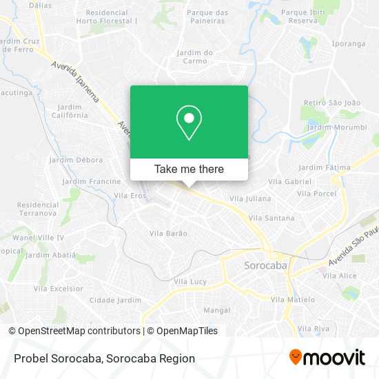 Mapa Probel Sorocaba