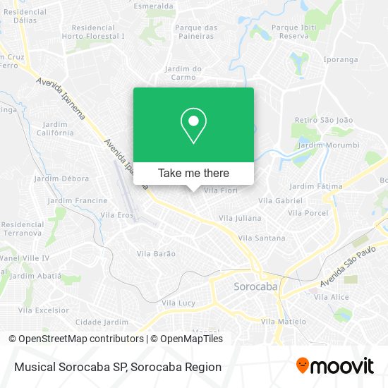 Musical Sorocaba SP map