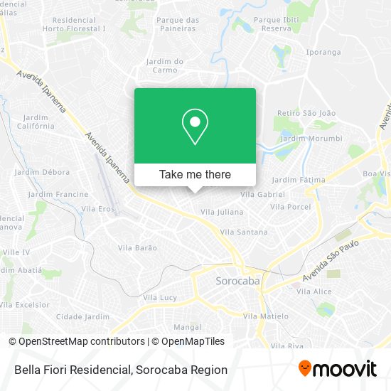 Bella Fiori Residencial map