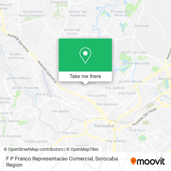 F P Franco Representacao Comercial map