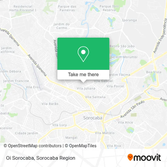 Oi Sorocaba map