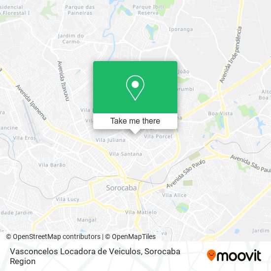 Vasconcelos Locadora de Veiculos map