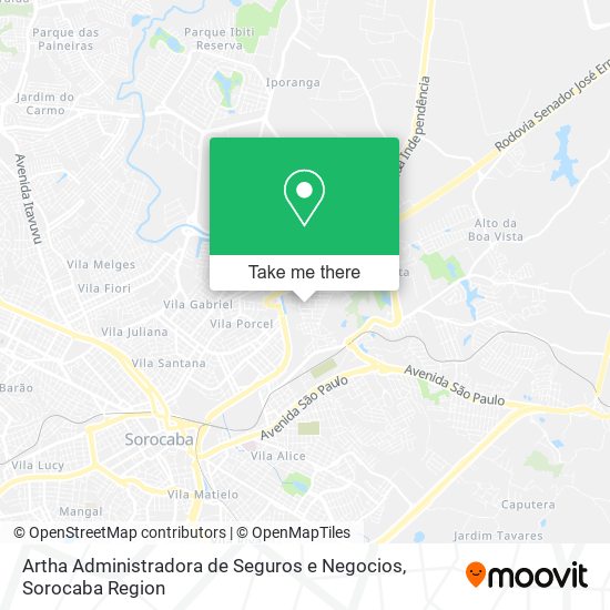 Mapa Artha Administradora de Seguros e Negocios