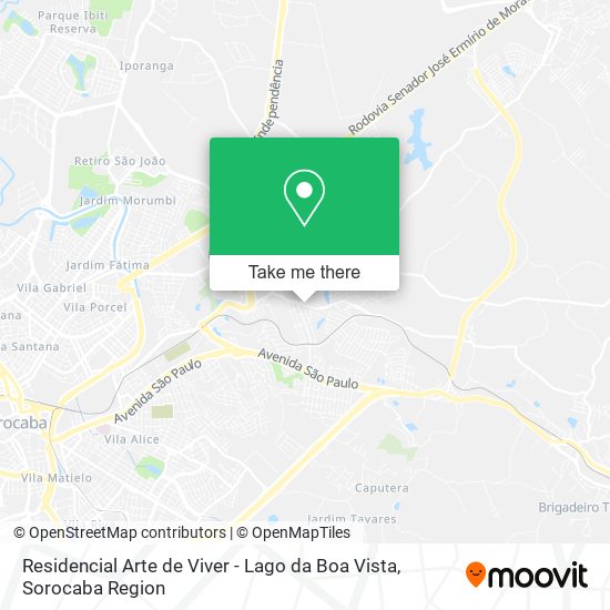 Mapa Residencial Arte de Viver - Lago da Boa Vista