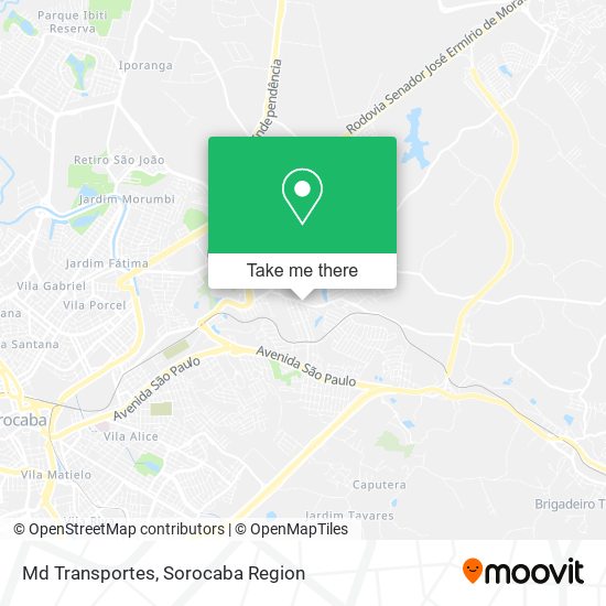 Md Transportes map