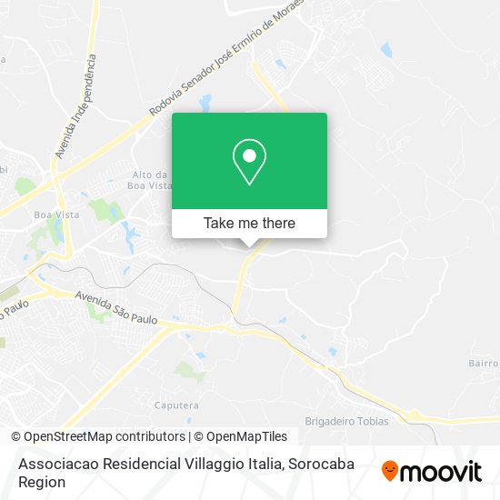 Mapa Associacao Residencial Villaggio Italia