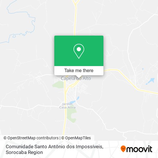 Comunidade Santo Antônio dos Impossíveis map