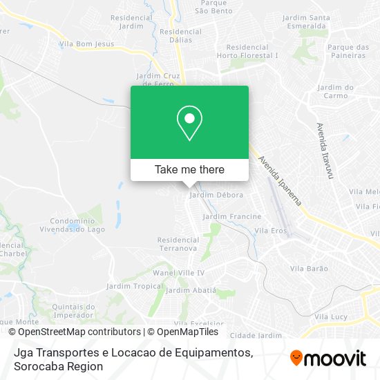 Jga Transportes e Locacao de Equipamentos map