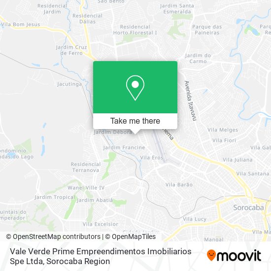 Vale Verde Prime Empreendimentos Imobiliarios Spe Ltda map