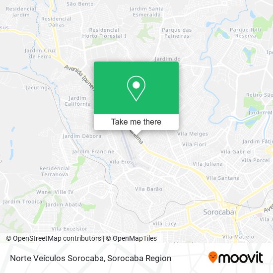 Norte Veículos Sorocaba map