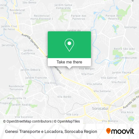 Genesi Transporte e Locadora map