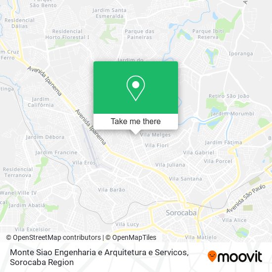 Monte Siao Engenharia e Arquitetura e Servicos map