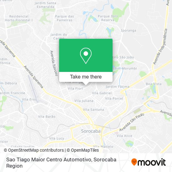 Sao Tiago Maior Centro Automotivo map