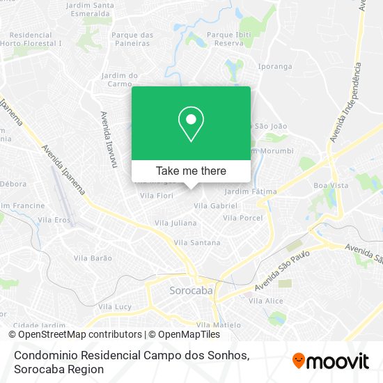 Condominio Residencial Campo dos Sonhos map