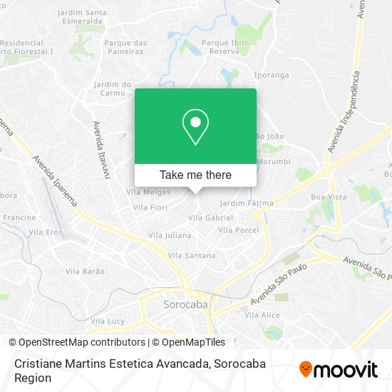 Mapa Cristiane Martins Estetica Avancada