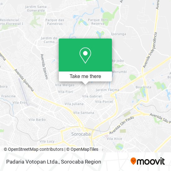 Padaria Votopan Ltda. map