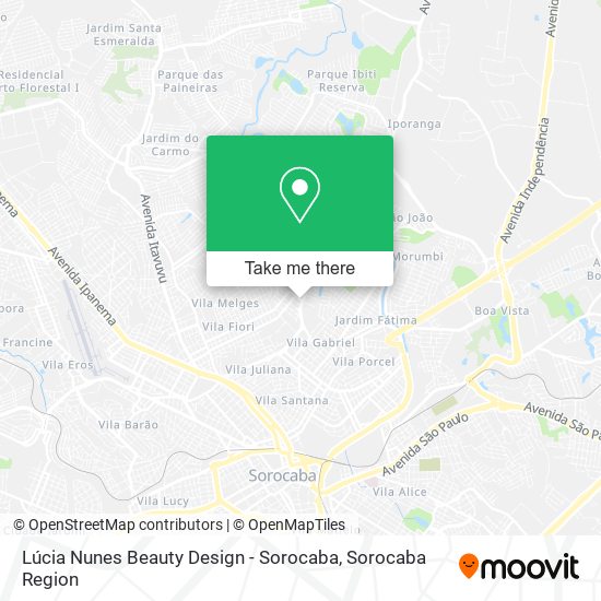 Lúcia Nunes Beauty Design - Sorocaba map