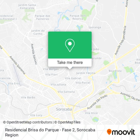 Residencial Brisa do Parque - Fase 2 map