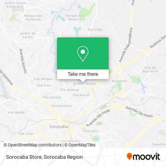 Sorocaba Store map