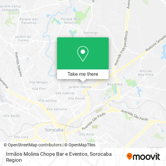Irmãos Molina Chope Bar e Eventos map