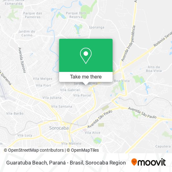 Mapa Guaratuba Beach, Paraná - Brasil