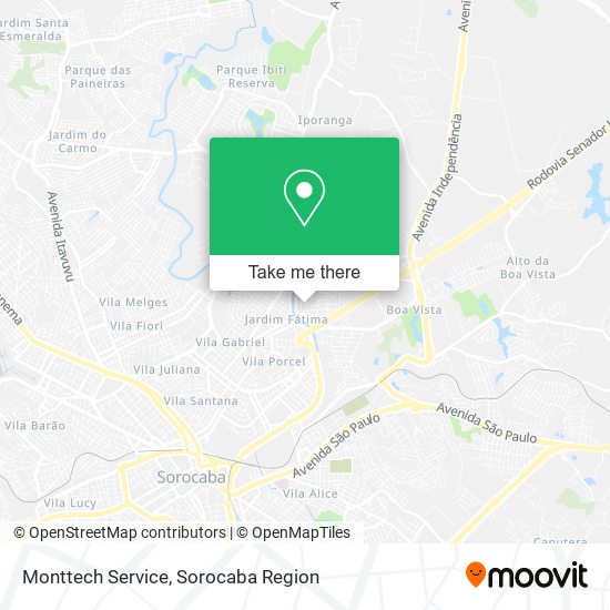 Monttech Service map