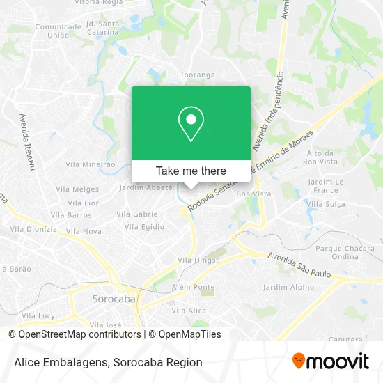 Alice Embalagens map