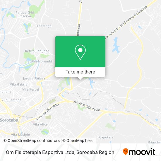 Mapa Om Fisioterapia Esportiva Ltda