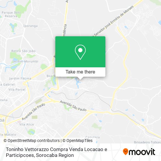 Mapa Toninho Vettorazzo Compra Venda Locacao e Participcoes