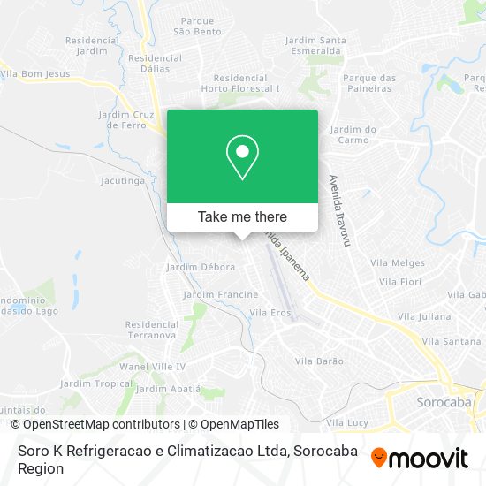 Soro K Refrigeracao e Climatizacao Ltda map