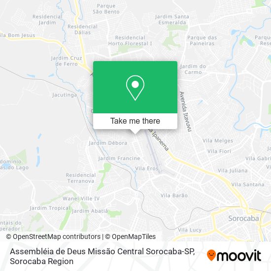 Assembléia de Deus Missão Central Sorocaba-SP map