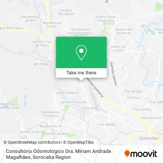 Consultório Odontológico Dra. Miriam Andrade Magalhães map