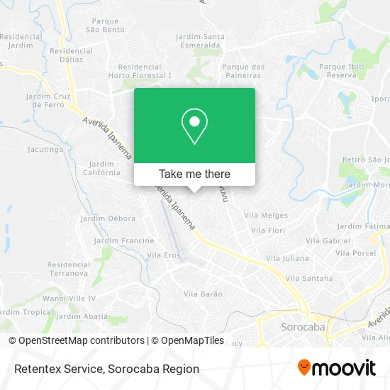 Retentex Service map