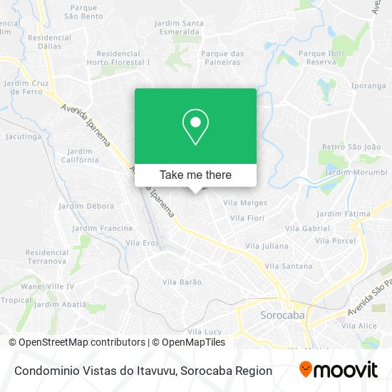 Condominio Vistas do Itavuvu map