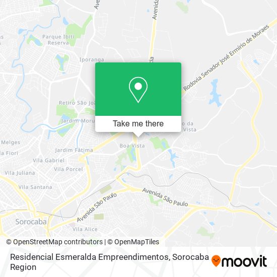 Mapa Residencial Esmeralda Empreendimentos