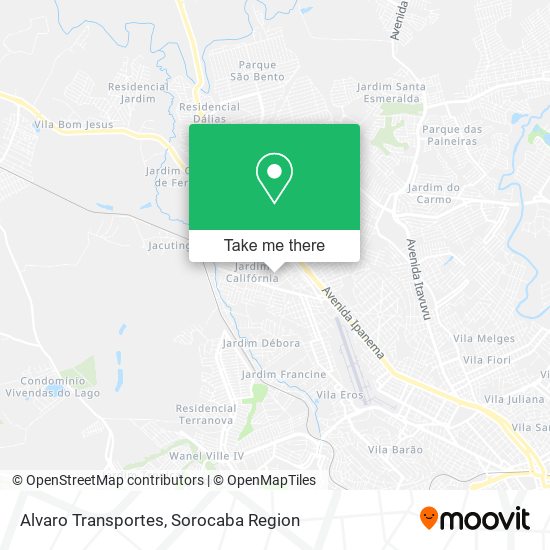 Alvaro Transportes map