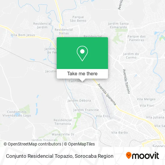 Conjunto Residencial Topazio map