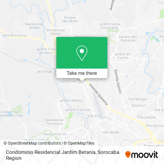 Mapa Condominio Residencial Jardim Betania