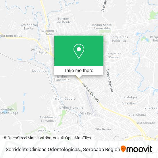 Sorridents Clínicas Odontológicas. map