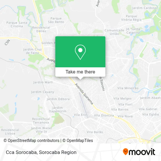 Cca Sorocaba map