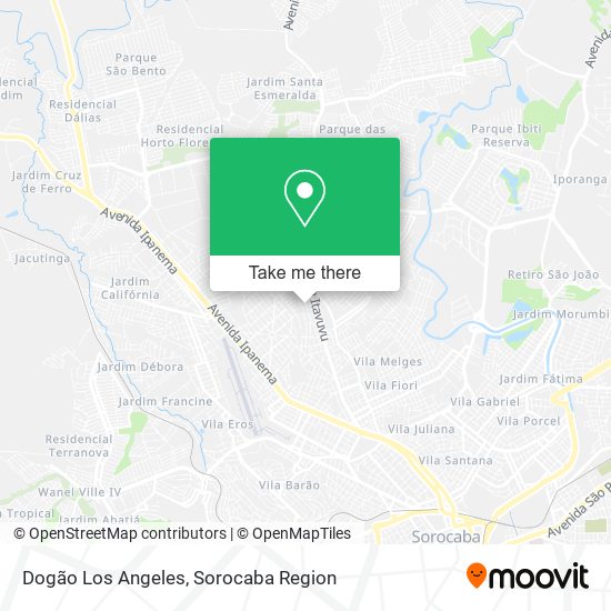 Dogão Los Angeles map