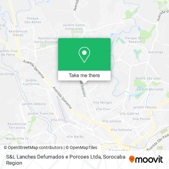 S&L Lanches Defumados e Porcoes Ltda map