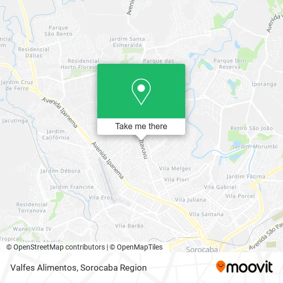Valfes Alimentos map