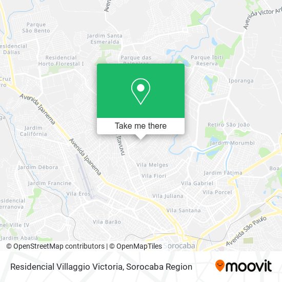 Mapa Residencial Villaggio Victoria