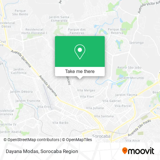 Dayana Modas map