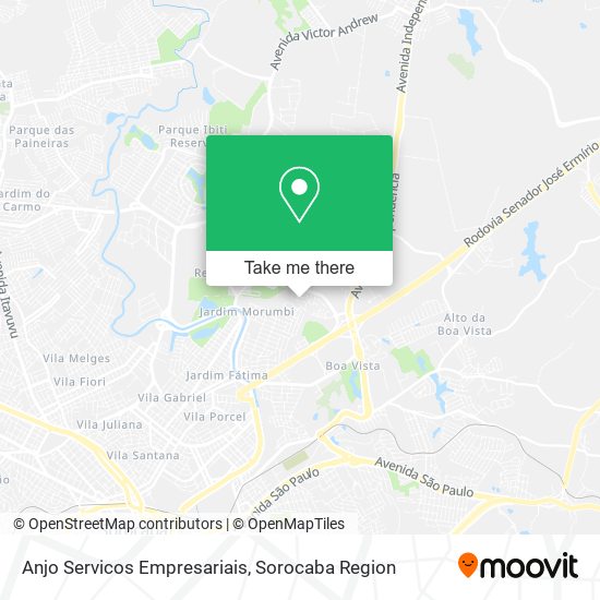 Mapa Anjo Servicos Empresariais