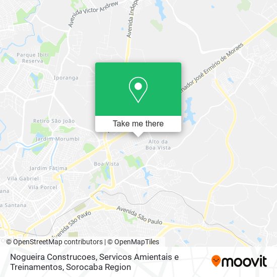 Mapa Nogueira Construcoes, Servicos Amientais e Treinamentos