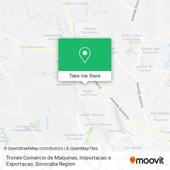 Tronex Comercio de Maquinas, Importacao e Exportacao map