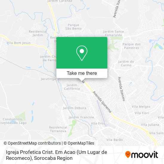 Mapa Igreja Profetica Crist. Em Acao (Um Lugar de Recomeco)